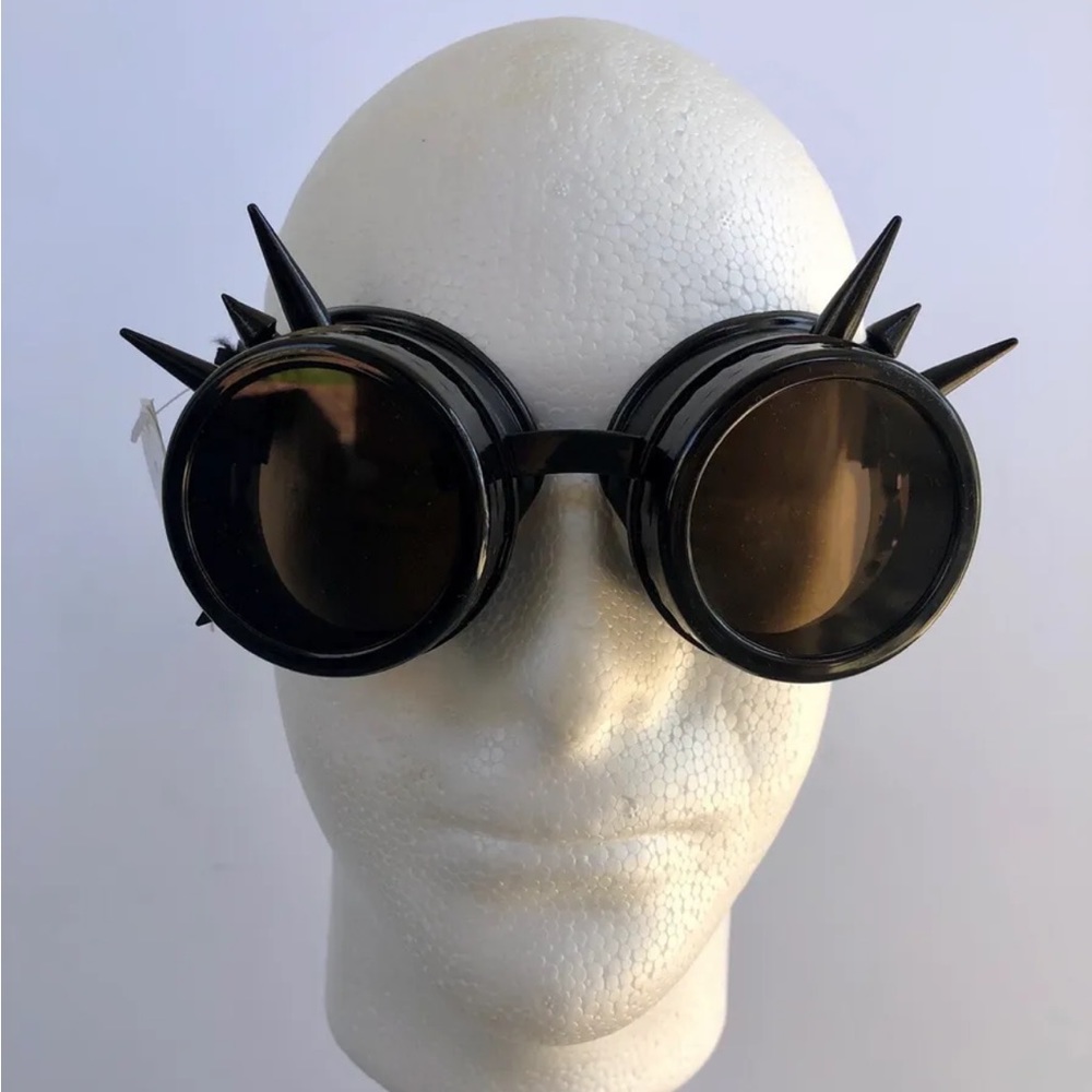 *NEW* Steampunk Spiked Welder Goggles Halloween Costume Masquerade Mask Cosplay